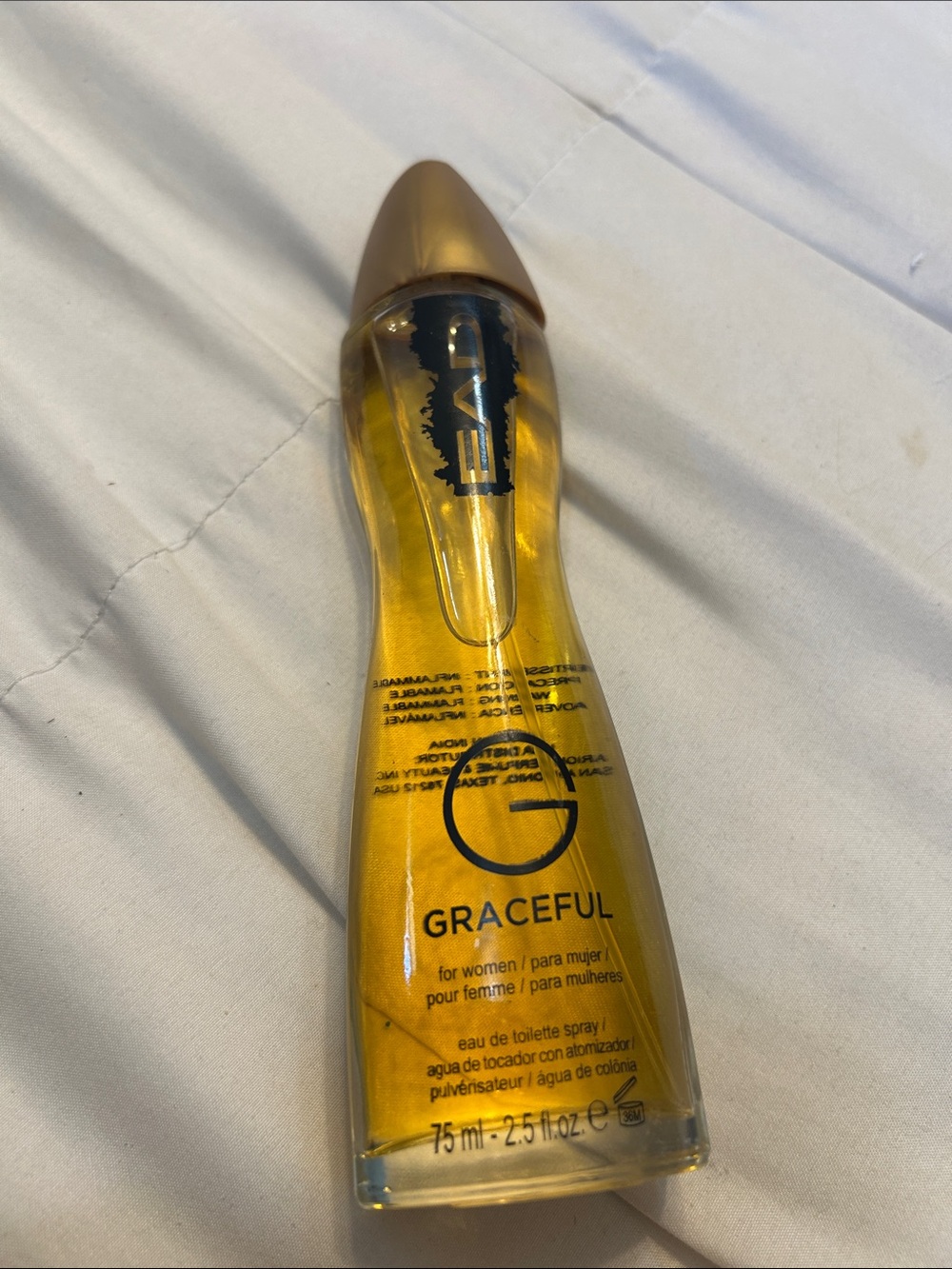 G by Graceful Eau de Toilette — Amber Yellow Bottle